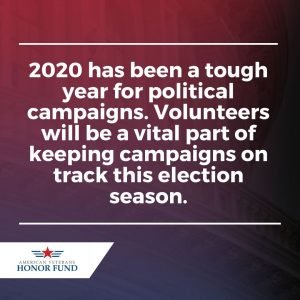 volunteering on a political campaign - American Veterans Honor Fund