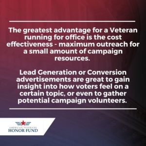 facebook ads to get out the vote - American Veterans Honor Fund