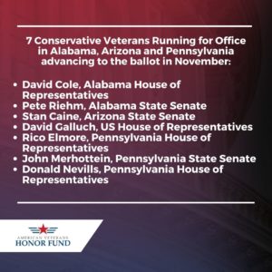 2022 Conservative Veterans Running for Office - American Veterans Honor Fund